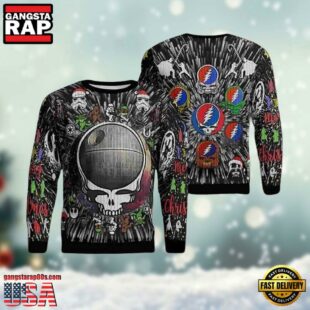 Grateful Dead Band X Star Wars Chirstmas Ugly Sweater