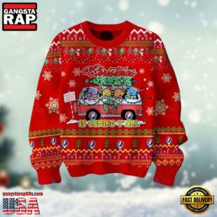 Grateful Dead Christmas Is Coming Yall Xmas Ugly Sweater