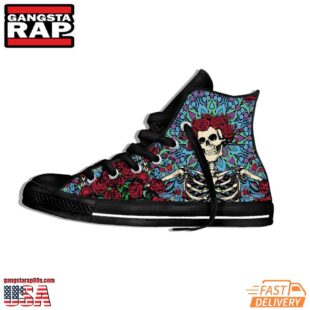 Grateful Dead High Top Canvas Shoes Sneakers For Men And Women