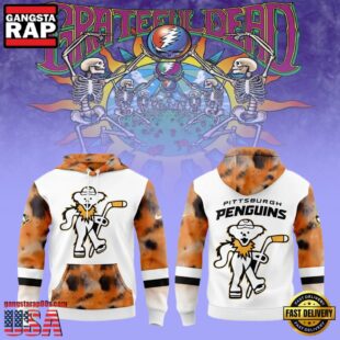 Grateful Dead Pittsburgh Penguins Night Special White 3D Hoodie