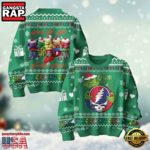 Grateful Dead To How The Grinch Stole Your Face Ugly Christmas Sweater