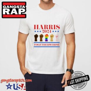 Harris Walz Tshirt, Together We Rise Harris 2024 Shirts