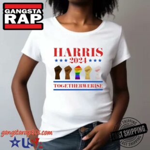 Harris Walz Tshirt, Together We Rise Harris 2024 Shirts