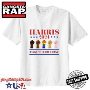 Harris Walz Tshirt, Together We Rise Harris 2024 Shirts