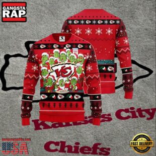 Kansas City Chiefs NFL Grinch Party Ugly Christmas Sweater