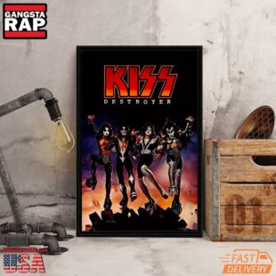 Kiss Band Destroyer Album Cover Vinyl Poster Canvas