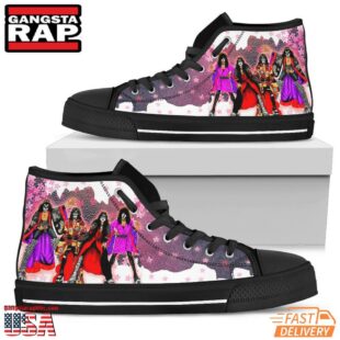 Kiss Band High Top Canvas Sneakers Shoes For Men And Women