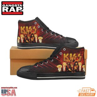 Kiss Band High Top Canvas Sneakers Shoes