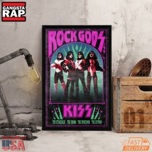 Kiss Band Rock Gods Poster Canvas