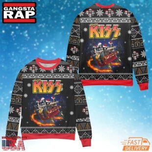 Kiss Band Rock Music Merry Kissmas Christmas Ugly Sweater