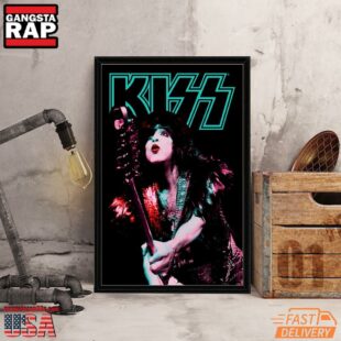 Kiss Poster Starchild Duotone Live Paul Stanley Canvas Art Wall Decor