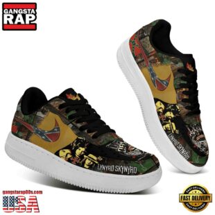 Lynyrd Skynyrd Photo Print Air Force 1 Sneaker Shoes