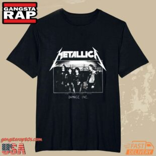 Metallica Band Photo Damage Inc Tour Juniors Unisex T Shirt