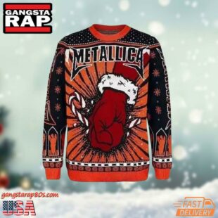 Metallica Band Snow Fist Ugly Christmas Sweater