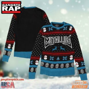 Metallica Band Ugly Sweater A Rocking Christmas