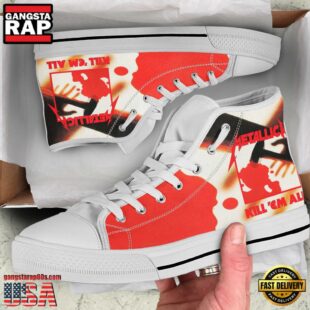 Metallica Kill 'Em All High Top Canvas Sneakers Shoes