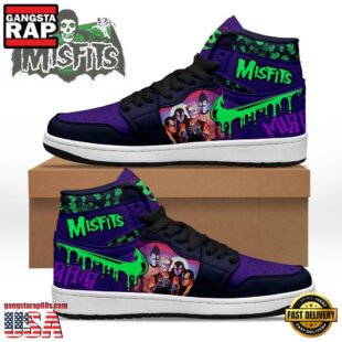 Misfits Mussic Fans Lover Air Jordan 1 Hightop Sneakers Shoes