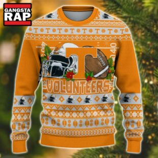 NCAA Tennessee Volunteers Football Team Custom Name Number New Ugly Christmas Sweater