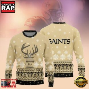 New Orleans Saints Christmas Reindeer NFL Ugly Sweater