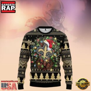 New Orleans Saints NFL Merry Christmas Ugly Sweater