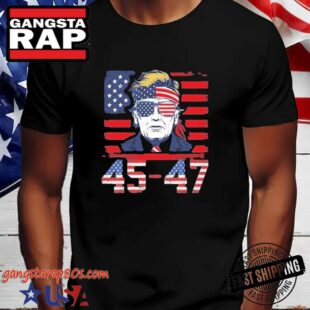 Official 45 47 Donald Trump Elected President 2025 Shirt