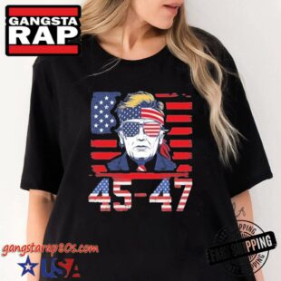 Official 45 47 Donald Trump Elected President 2025 Shirt