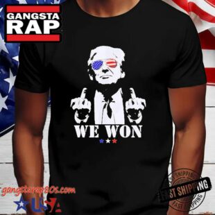 Official Trump We Won Wins Inauguration 47 US President 2025 T-Shirt