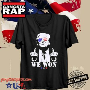 Official Trump We Won Wins Inauguration 47 US President 2025 T-Shirt