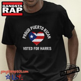 Proud Puerto Rican Voter For Kamala Harris Shirts