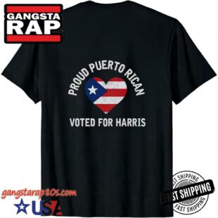 Proud Puerto Rican Voter For Kamala Harris Shirts