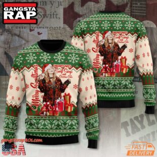 Taylor Swift Snowflakes Swift Song And Christmas Cheer Ugly Sweater