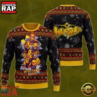 Wu Tang Clan 3D Photo Print Ugly Christmas Sweater