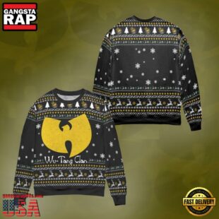 Wu Tang Clan Big Logo Black Color Ugly Christmas Sweater