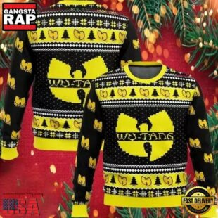 Wu Tang Clan Fans Lover Ugly Christmas Sweater Black Yellow Color