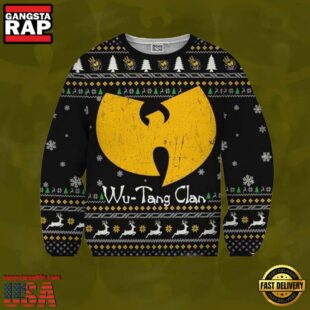 Wu Tang Clan Music Band Xmas Tree Ugly Christmas Sweater