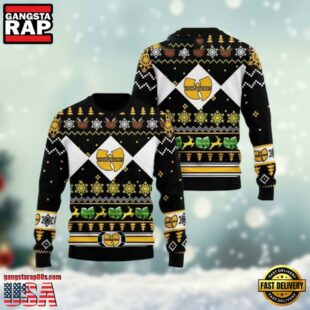 Wu Tang Clan Snow Black Color Ugly Christmas Sweater