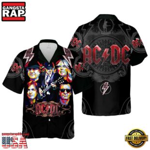 ACDC Rock Band Pop Art Legends Hawaiian Shirt