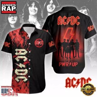 ACDC Rock Band Pwr up Tour EU 2024 Hawaiian Shirt