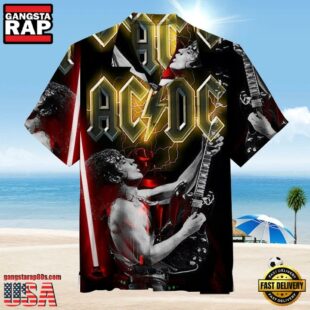 ACDC Rock Band Thunderstruck Hard Hawaiian Shirt