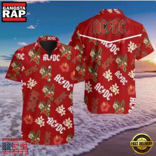 ACDC Rock Band Tropical Holiday Hawaiian Shirt