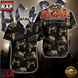 ACDC Rock Band Tropical Thunder Hawaiian Shirt