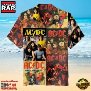 ACDC Rock Band with Albums Hawaiian Shirt