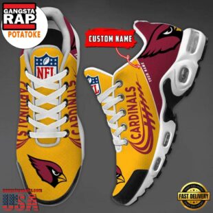 Arizona Cadinals Custom Name Air Cushion Sports Shoes Air Max Plus Shoes