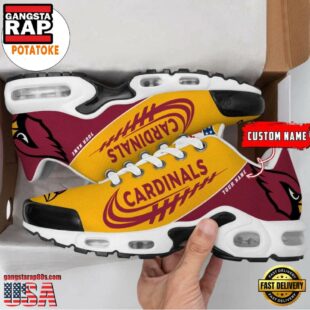 Arizona Cadinals Custom Name Air Cushion Sports Shoes Air Max Plus Shoes