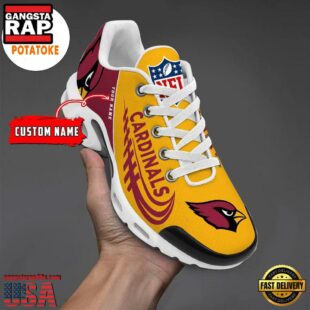 Arizona Cadinals Custom Name Air Cushion Sports Shoes Air Max Plus Shoes