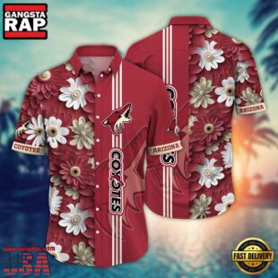 Arizona Coyotes NHL Red Hawaiian Shirt