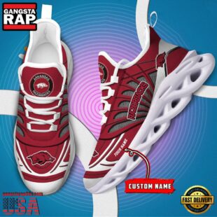 Arkansas Razorbacks NCAA Custom Max Soul Shoes Sneaker