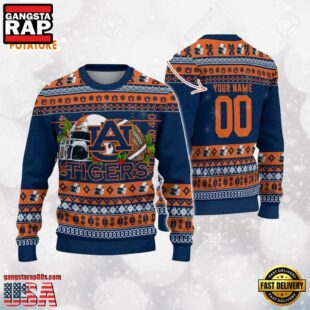 Auburn Tigers Logo Football NCAA Ugly Christmas Sweater