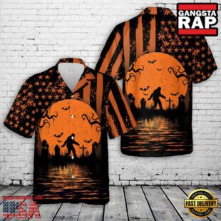 Bigfoot Halloween Hawaiian Shirt