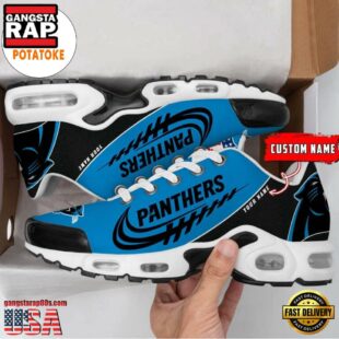 Carolina Panthers Custom Name Air Cushion Sports Shoes Air Max Plus Shoes